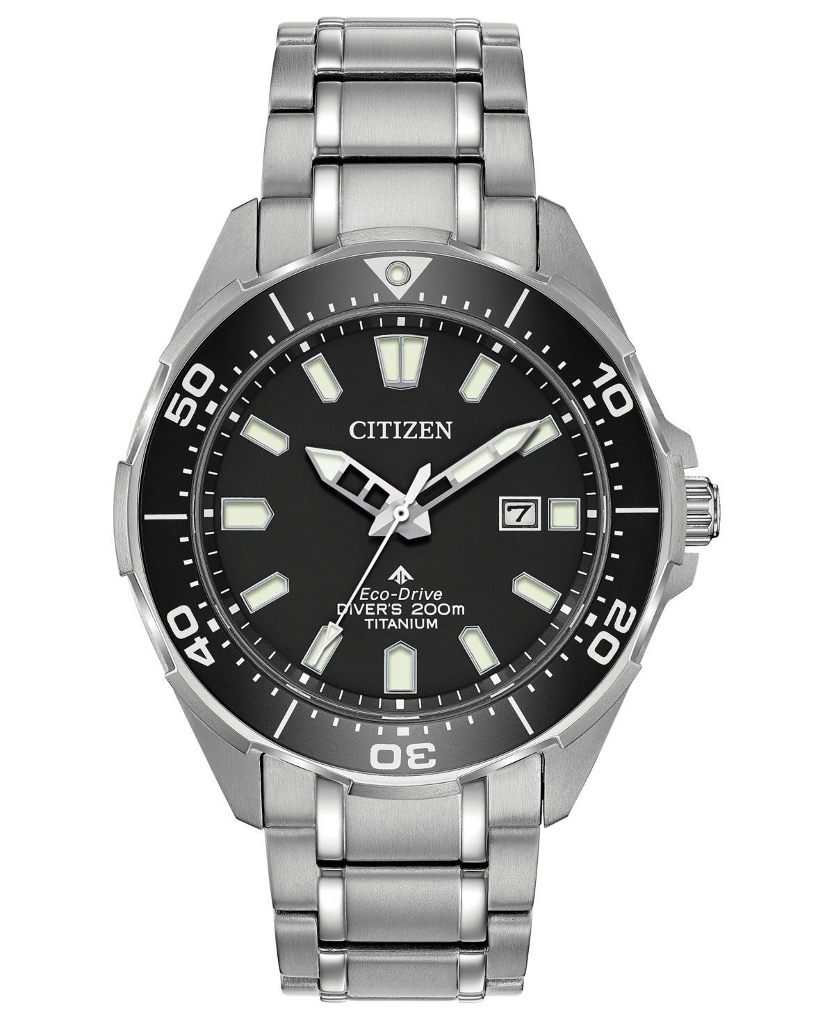 Citizen Mens Promaster Dive Analog Silver Titanium Bracelet Watch Product Image