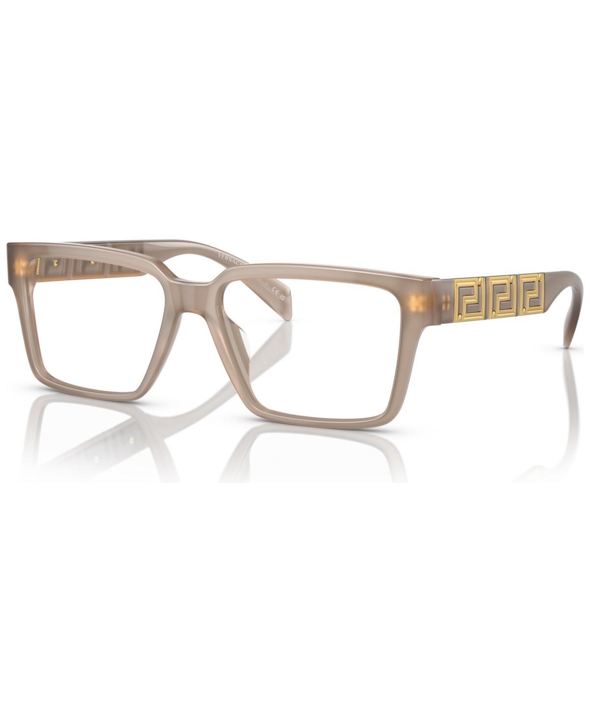 Versace Mens Rectangle Eyeglasses, VE3339U 55 - Havana Product Image