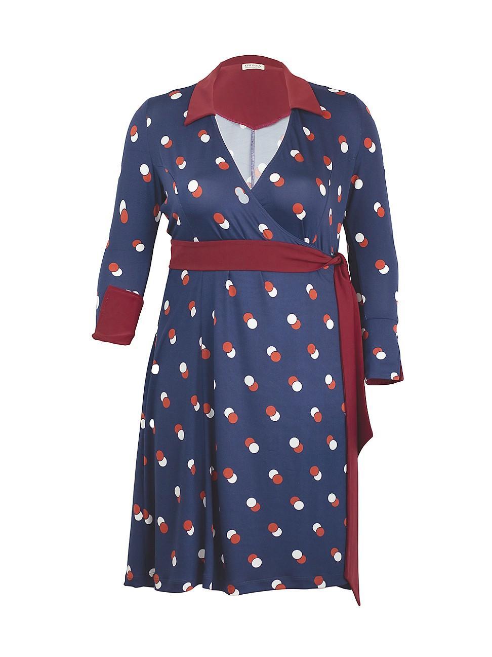 Womens Plus Sophisticate Wrap Dress Product Image