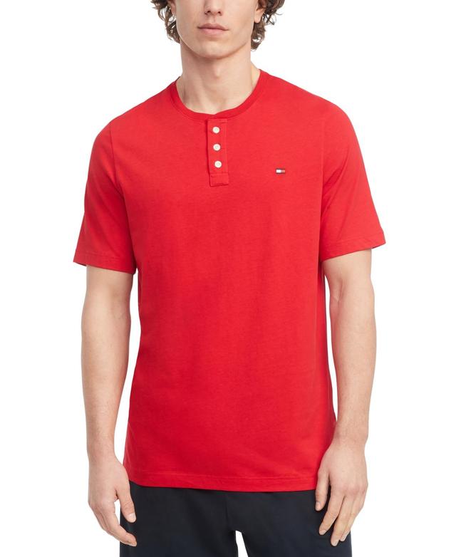 Tommy Hilfiger Mens Short Sleeve Solid Henley Product Image