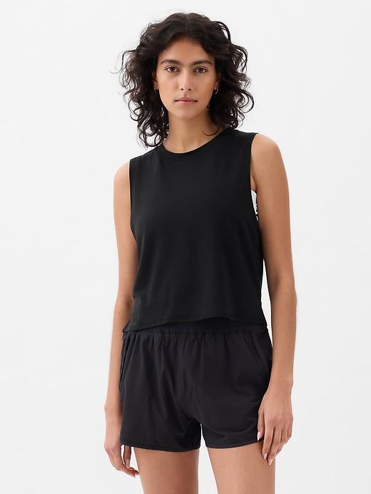 GapFit Breathe Cropped Muscle T-Shirt Product Image