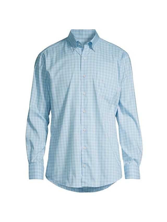 Mens Crown Bethel Lite Checked Button-Down Shirt Product Image