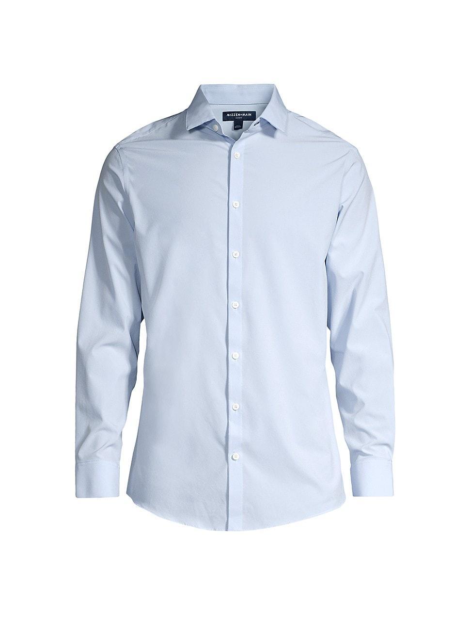 Mizzen+Main Leeward Trim Fit Solid Performance Button-Up Shirt Product Image