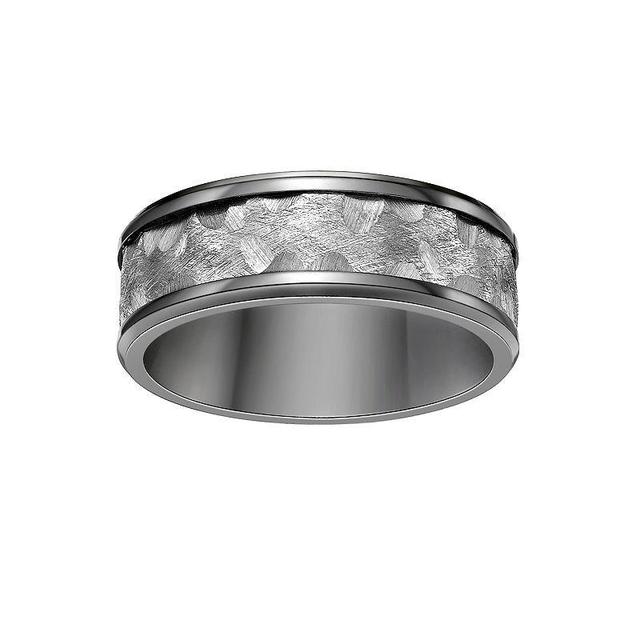 Mens LYNX Black Zirconium Ring Stainless Product Image