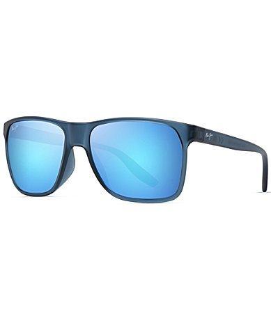 Maui Jim Mens Pailolo PolarizedPlus2 58.5mm Rectangle Mirrored Sunglasses Product Image