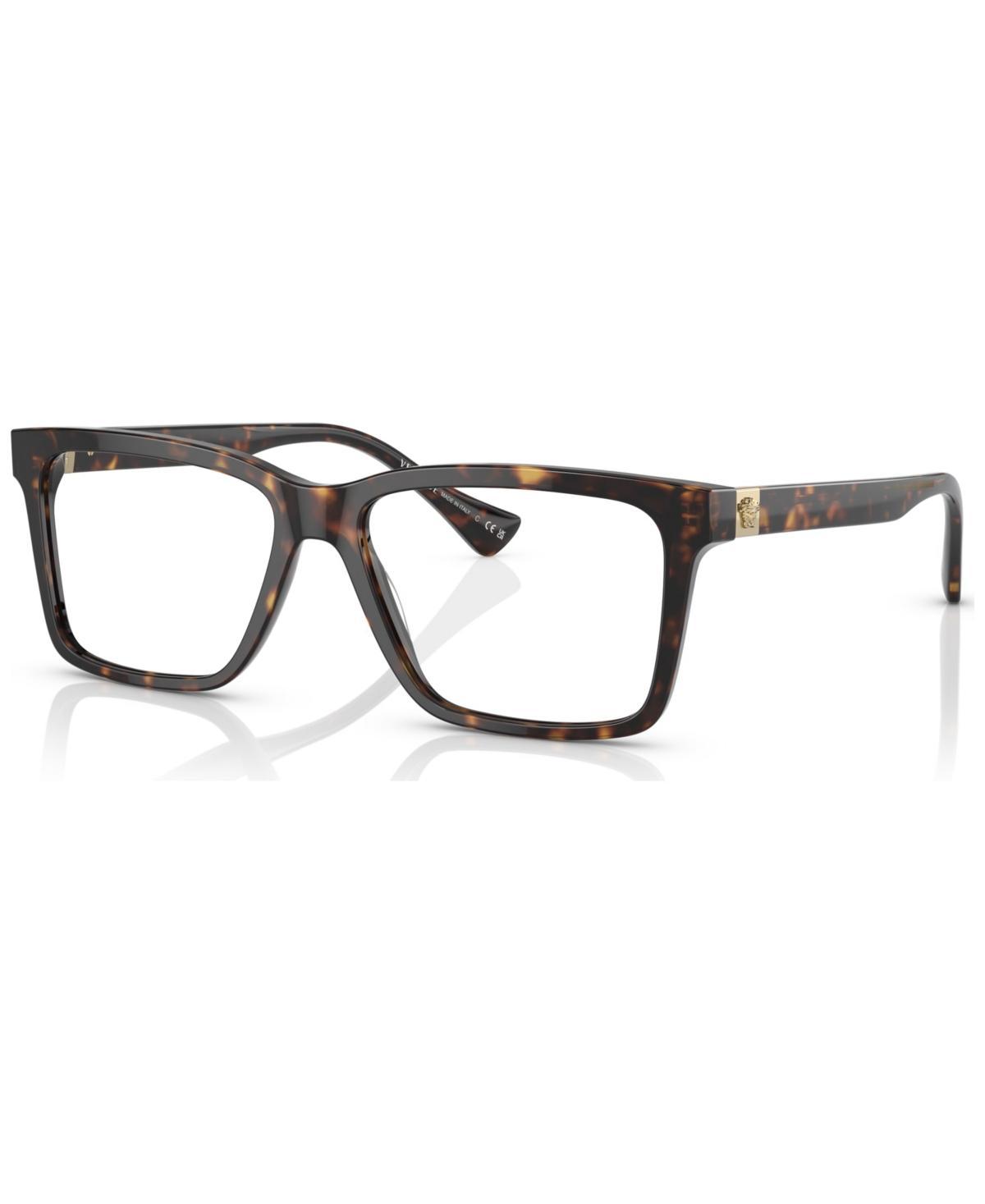 Versace Mens Rectangle Eyeglasses, VE332856-o - Black Product Image