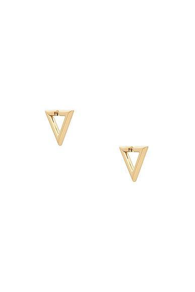 Valentino Garavani V Signature Earrings in Metallic Gold Product Image