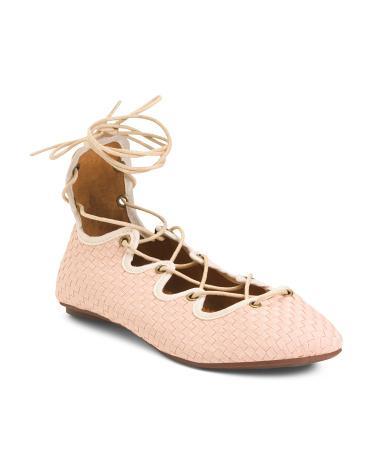 Harriet Lace Up Comfort Flats for Women Product Image