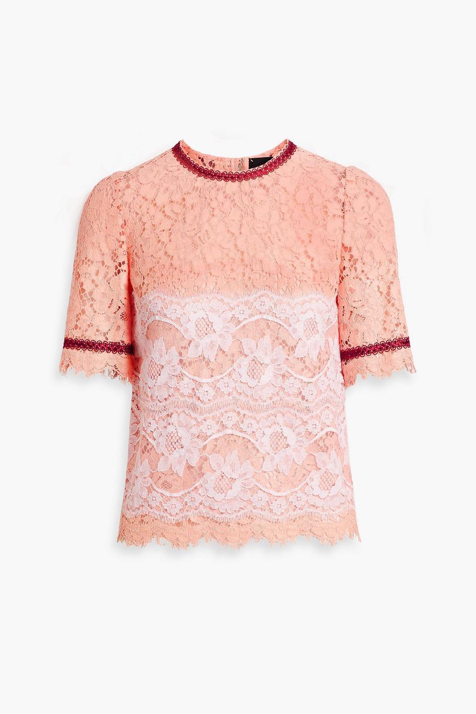 Layered Corded Lace Top In Blush Product Image