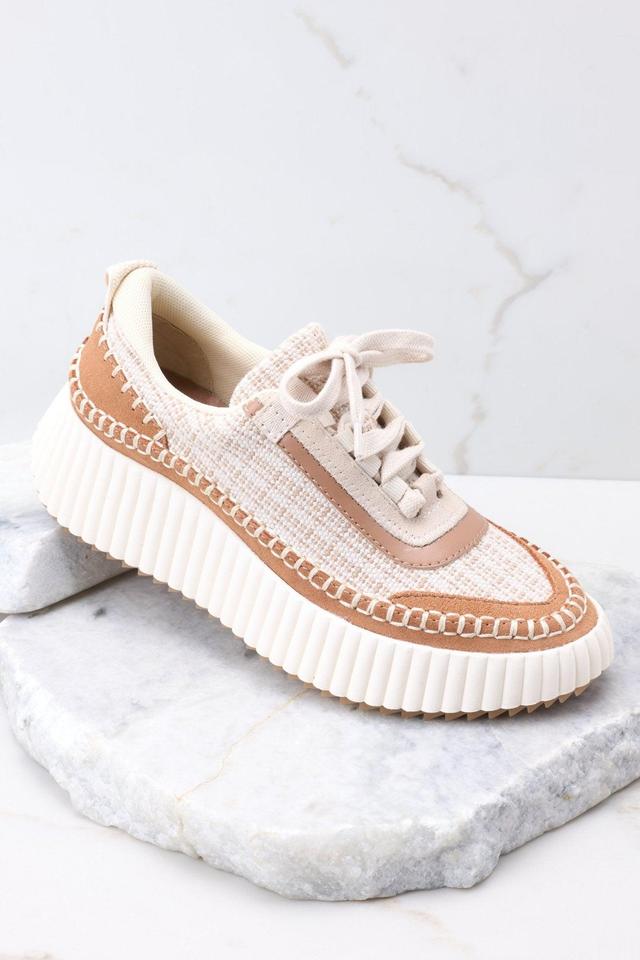 Dolce Vita Dolen Brown Multi Woven Sneakers Product Image