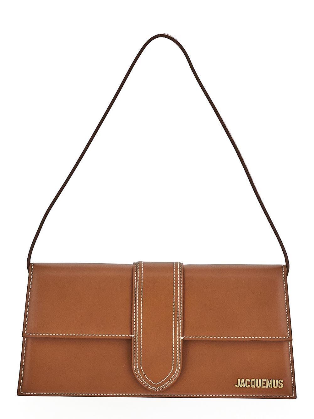 JACQUEMUS Le Bambino Long Leather Bag In Brown Product Image