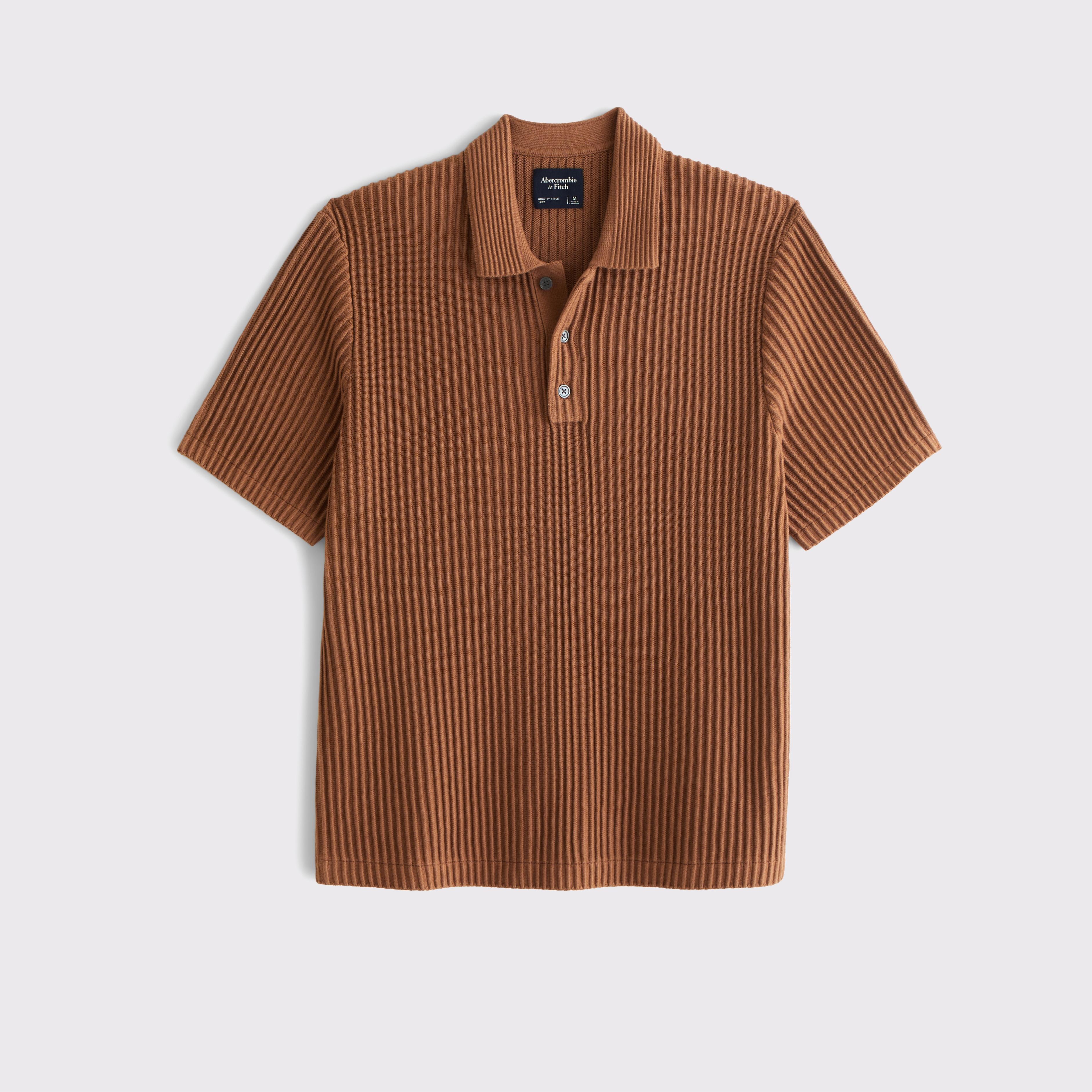 Plisse 3-Button Sweater Polo Product Image