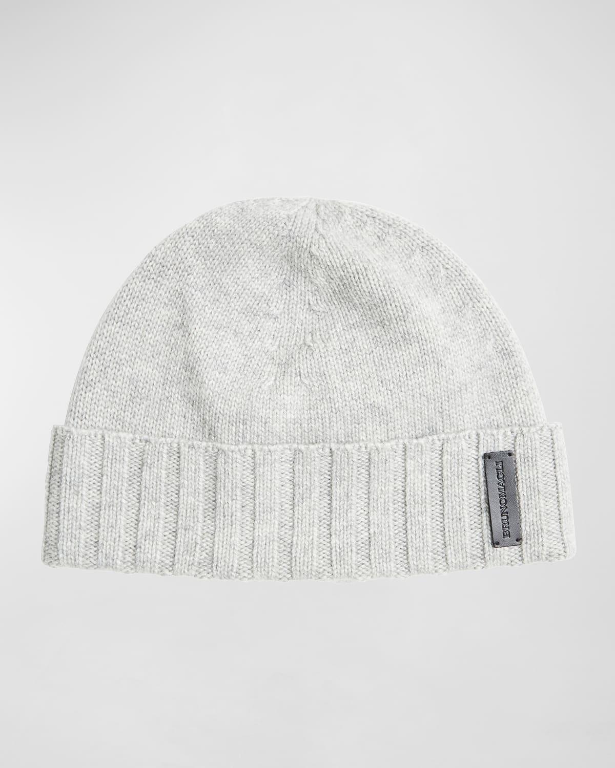 Mens Rib-Cuff Cashmere Beanie Hat Product Image