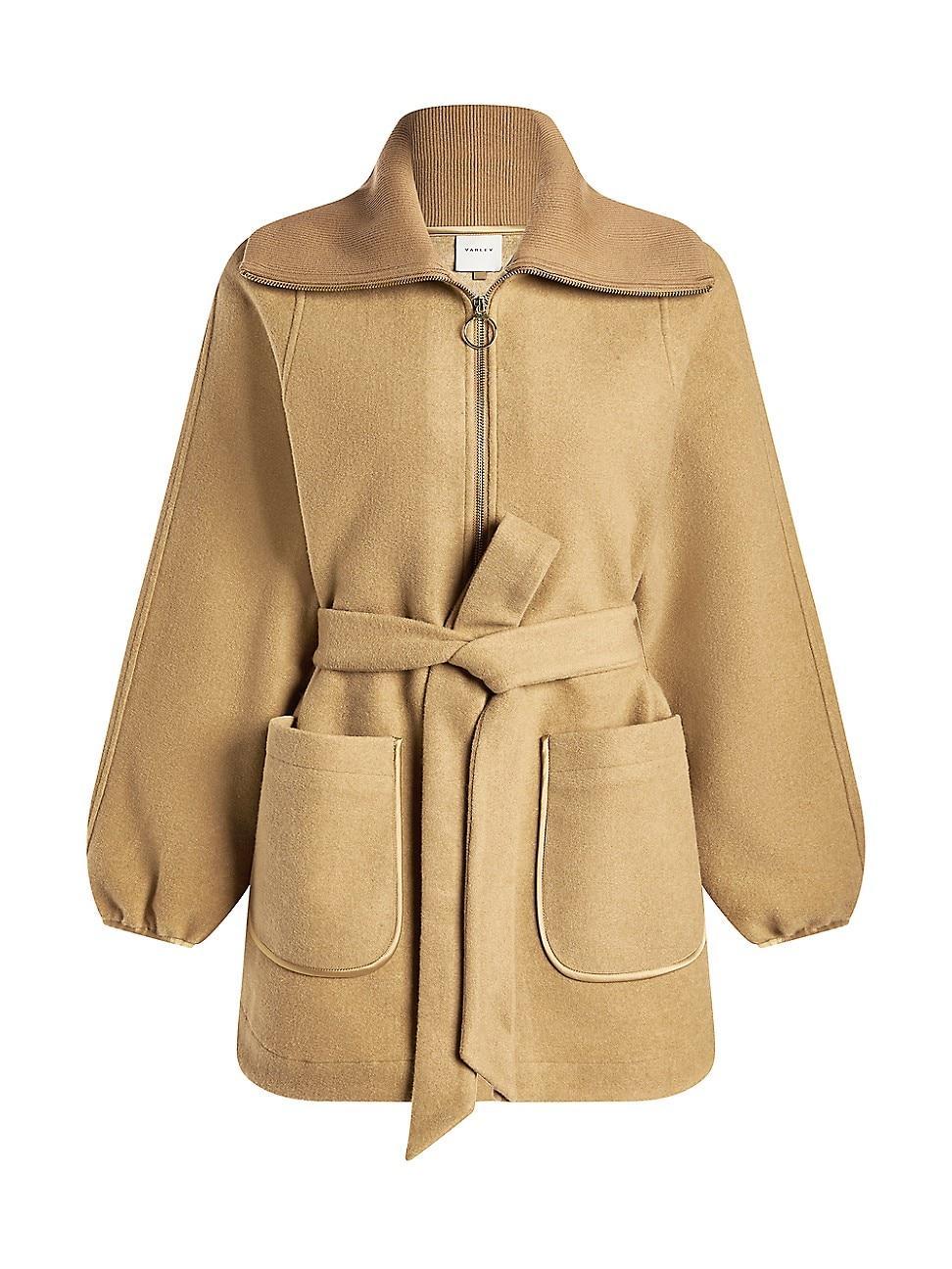 Womens Pearson Belted Fleece Coat Product Image