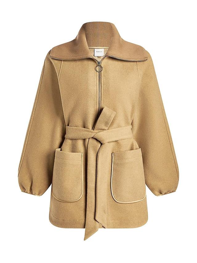 Womens Pearson Belted Fleece Coat Product Image