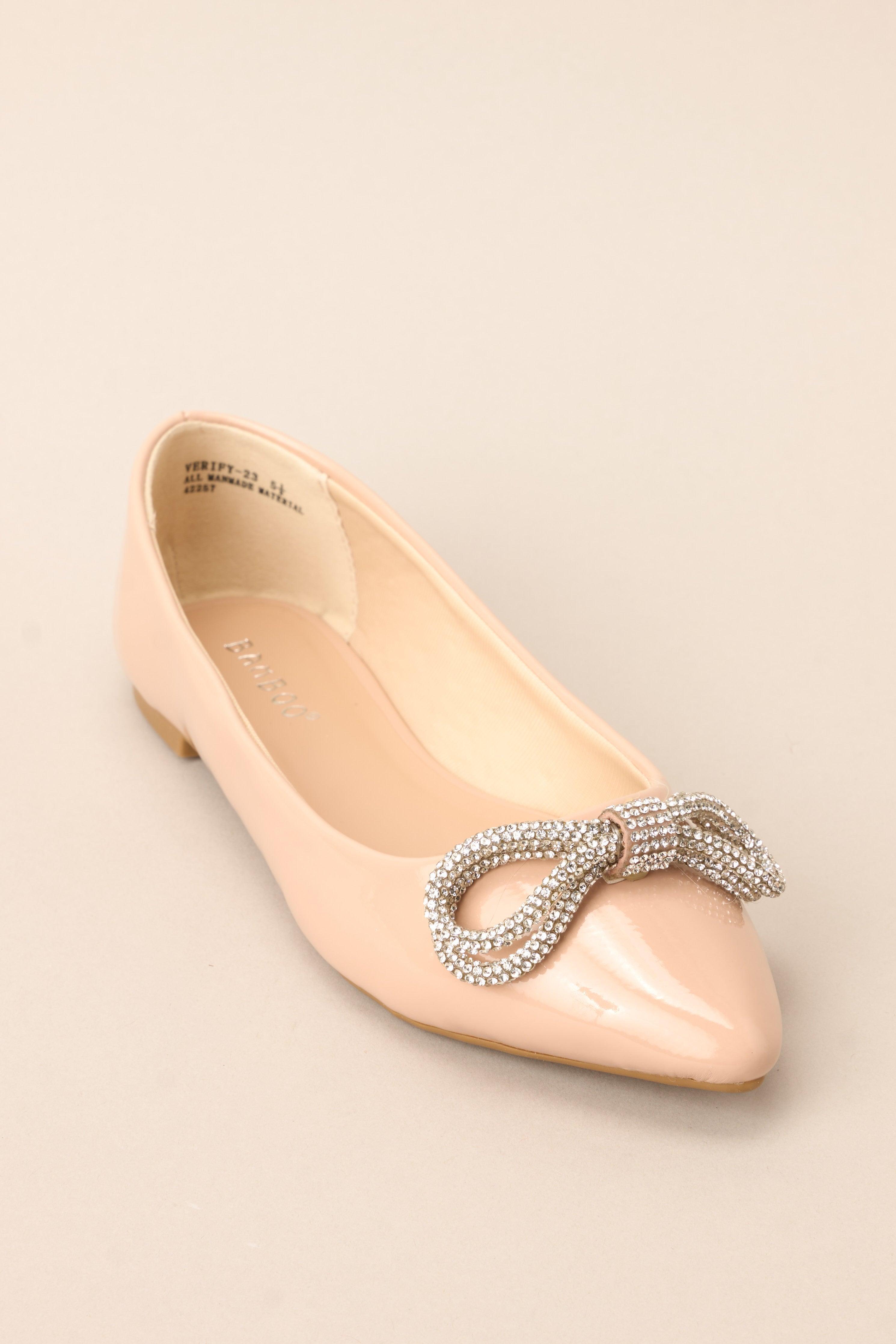 Graceful Glide Nude Ballet Flats Beige Product Image