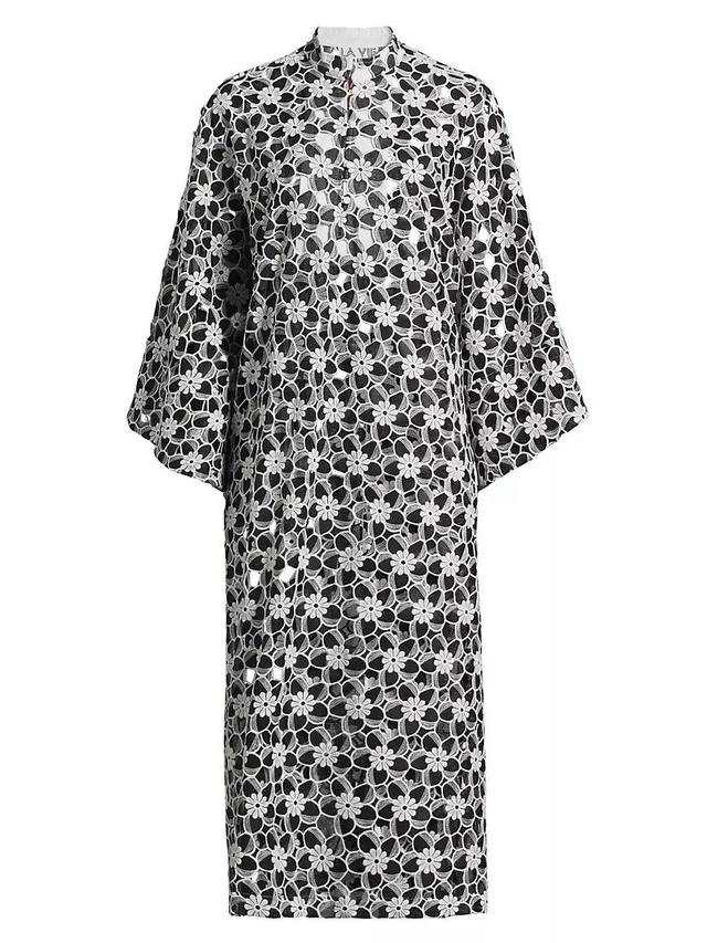 Floral Embroidered Midi-Caftan Product Image