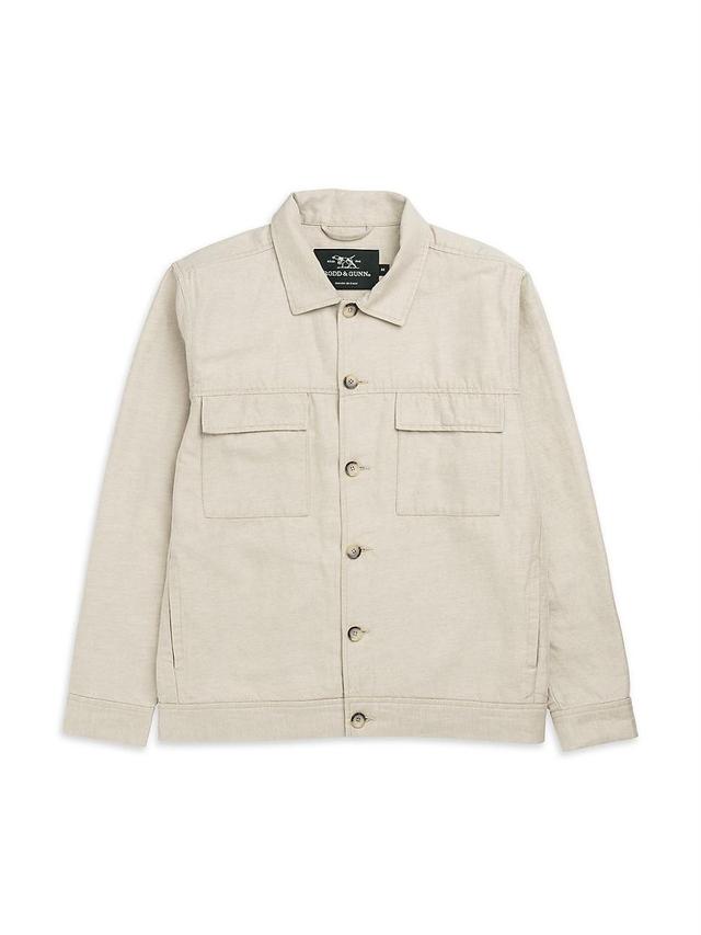 Mens Sawnson Cotton & Linen-Blend Jacket Product Image