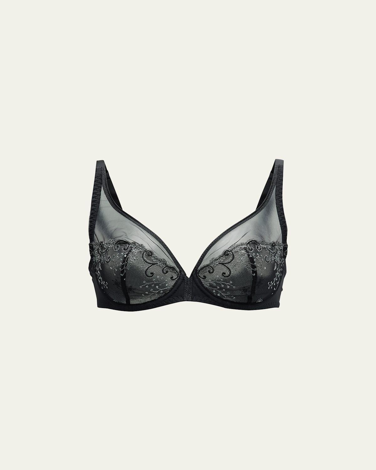 Womens Delice Sheer Plunge Bra Product Image