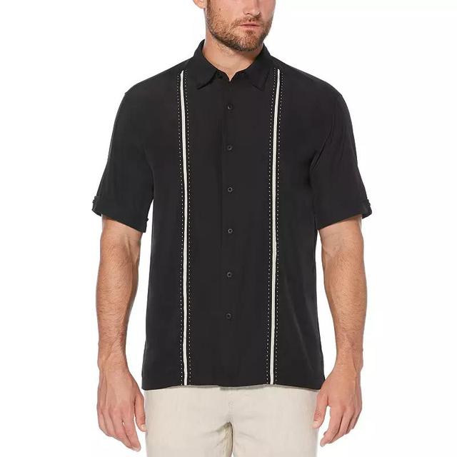 Mens Cubavera Classic-Fit Paneled Button-Down Shirt Product Image