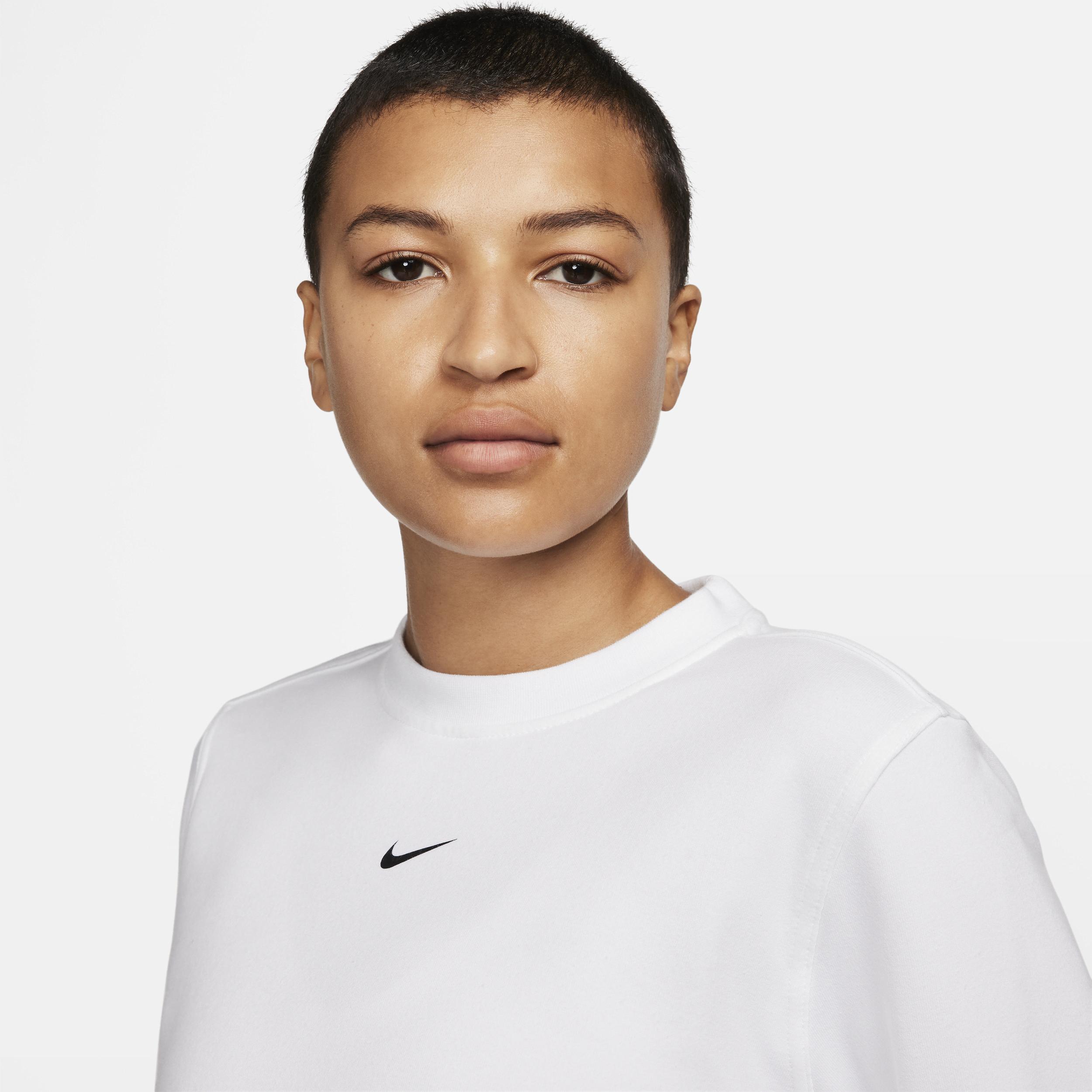 Nike Women's Dri-FIT One Crew-Neck French Terry Sweatshirt Product Image