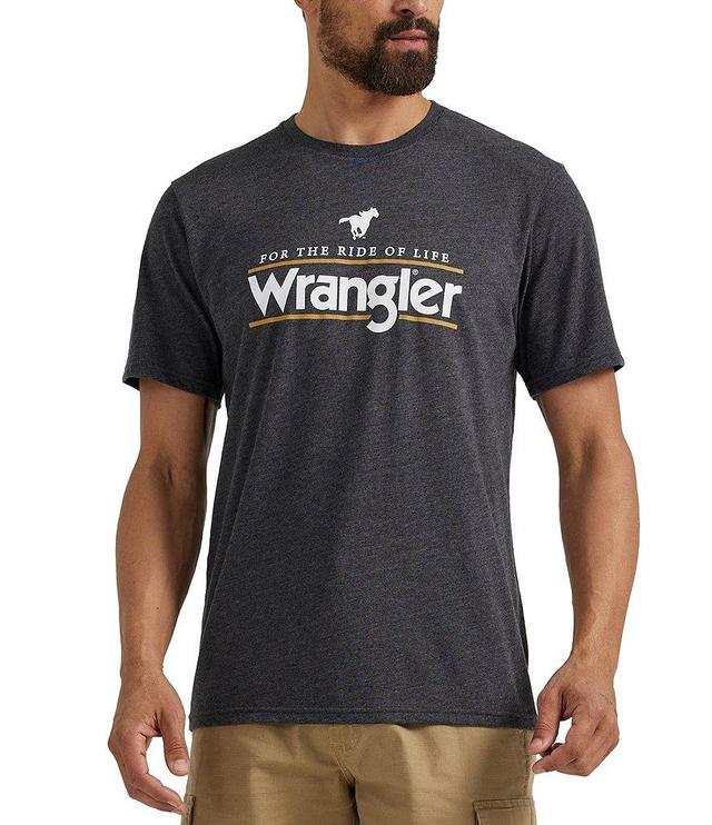 Wrangler® Short Sleeve Wrangler Logo Graphic T-Shirt Product Image