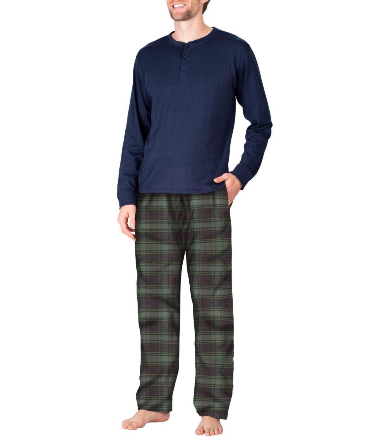 Sleep Hero Mens Flannel Pajama Set Product Image