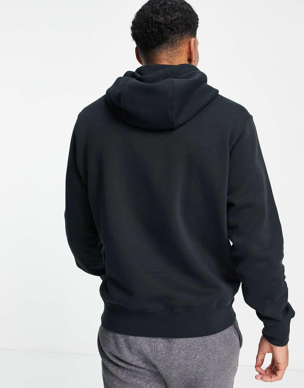 Nike Mens Nike Club Pullover Hoodie - Mens White/Black Product Image