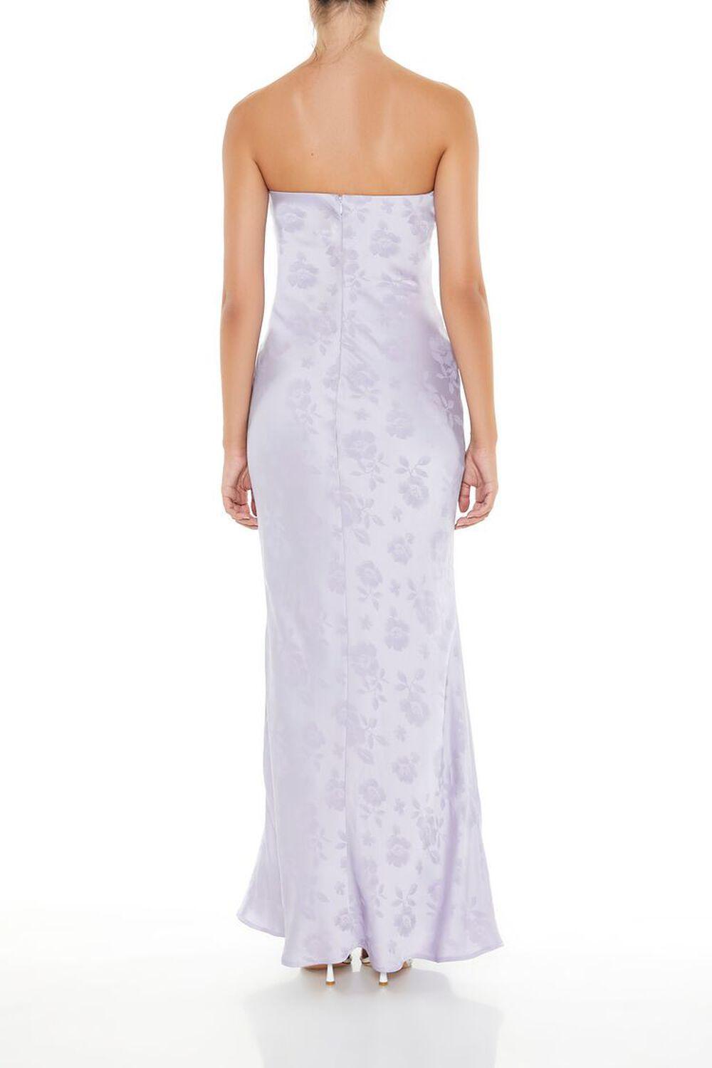 Satin Floral Jacquard Maxi Dress | Forever 21 Product Image