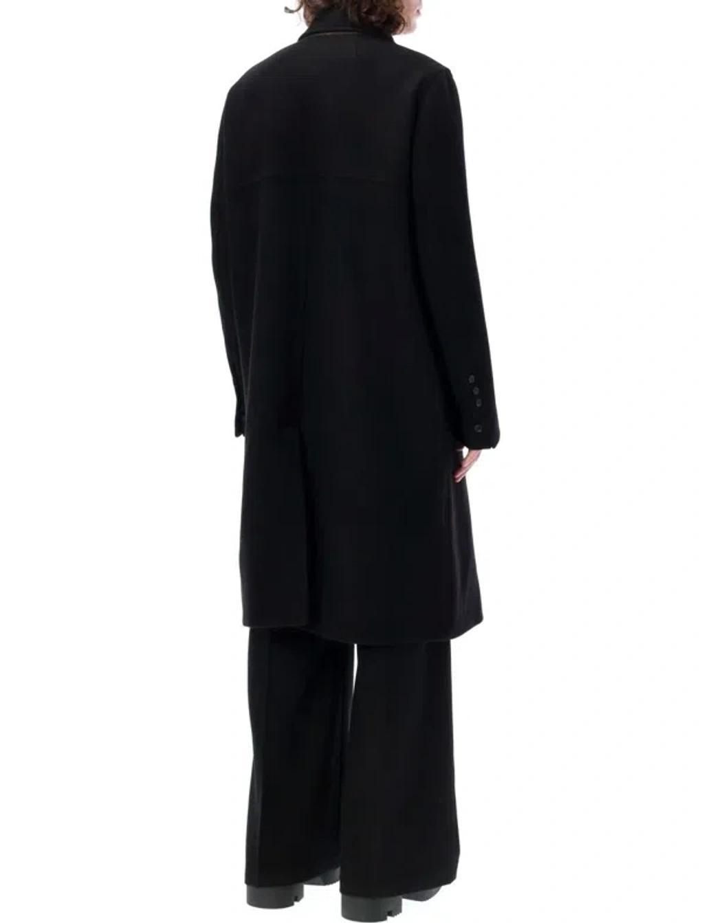 RICK OWENS Officer Coat In Black Product Image