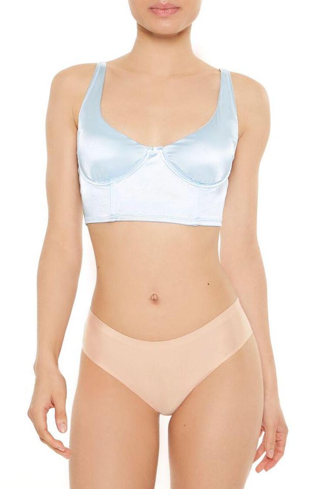 Satin Corset Bra | Forever 21 Product Image