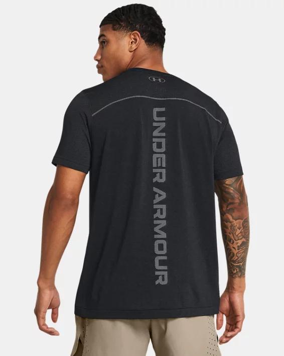 Men's UA Vanish Elite Seamless Wordmark Short Sleeve Product Image