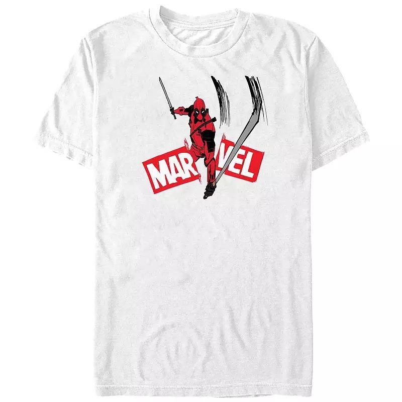 Mens Deadpool And Wolverine Logo Slash Graphic Tee Product Image