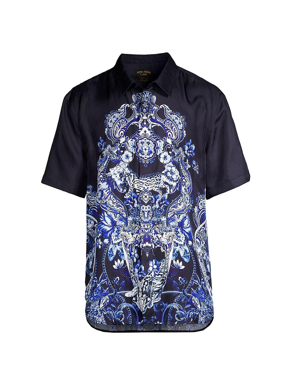 Mens Delft Dynasty Silk Oversized Shirt Product Image