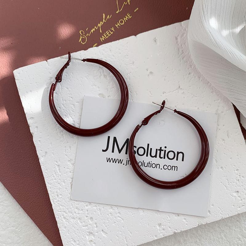 Plain Alloy Hoop Earring Product Image