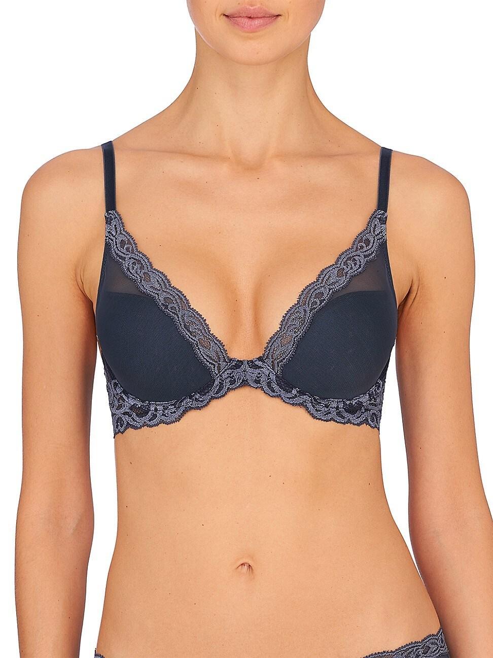 Natori Feathers Contour Plunge Bra 730023 (Ash ) Women's Bra Product Image