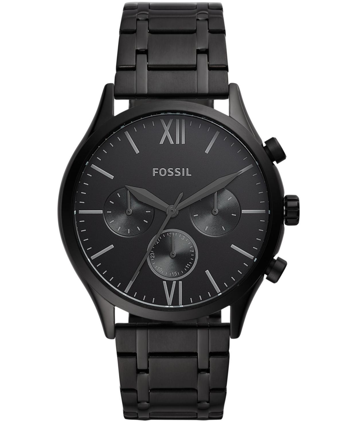 Fossil Mens Fenmore Multifunction Black Bracelet Watch 44mm - Black Product Image