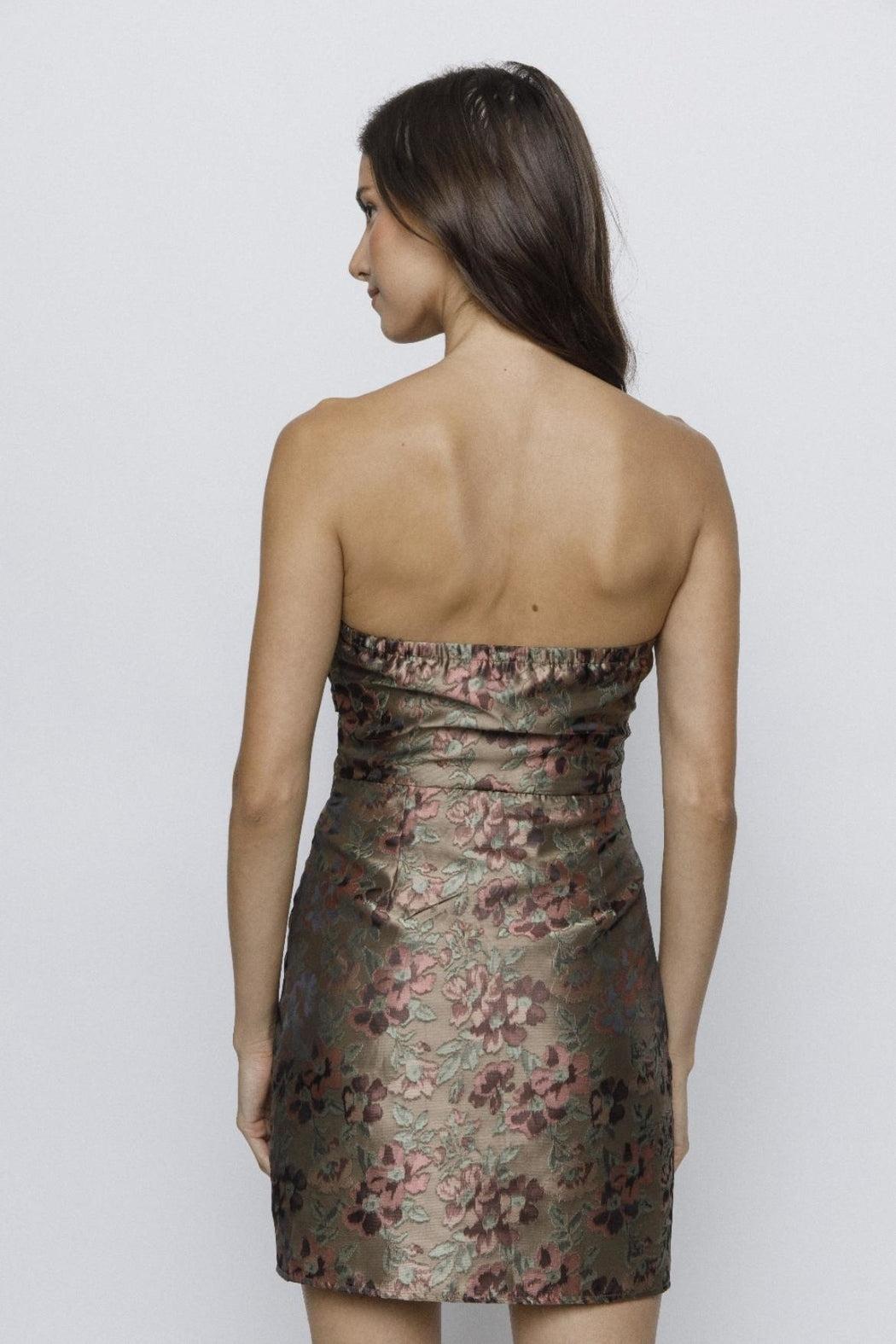 Strapless Floral Dress Product Image