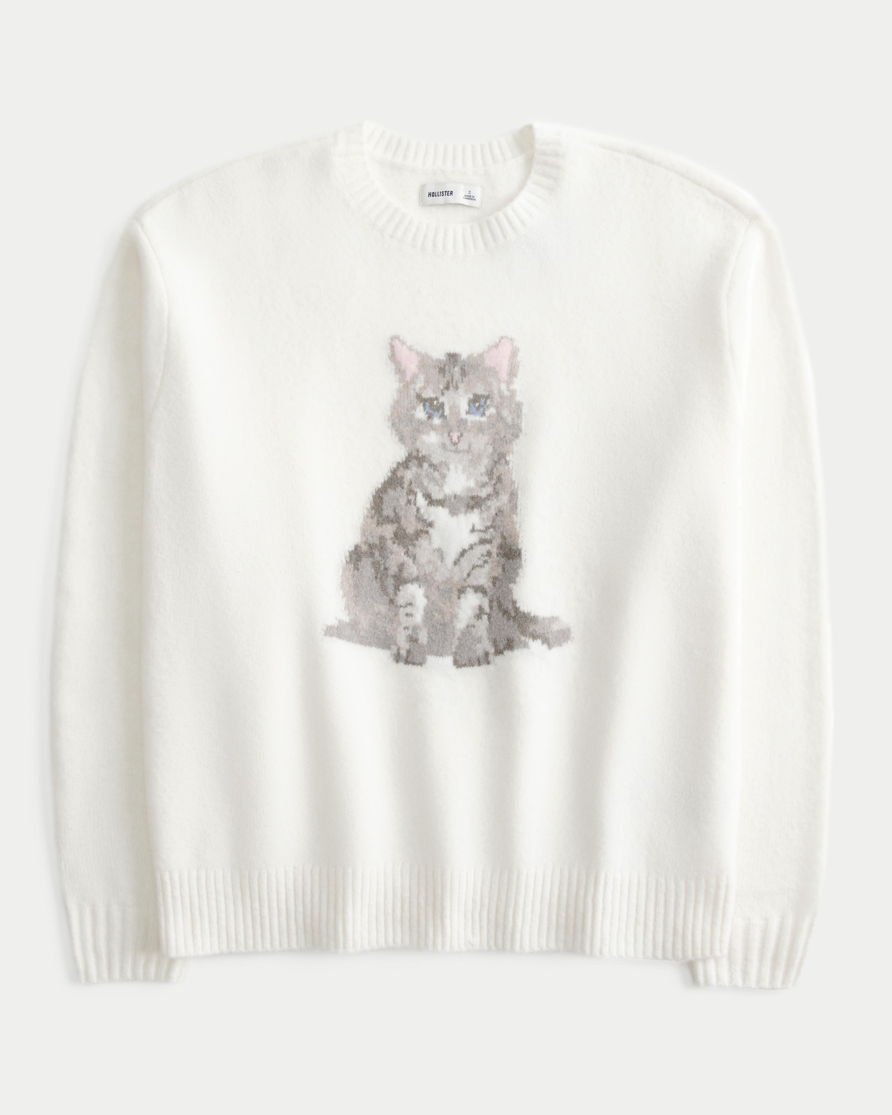 Hollister Comfy Cloud Cable-Knit Crew Sweater Product Image