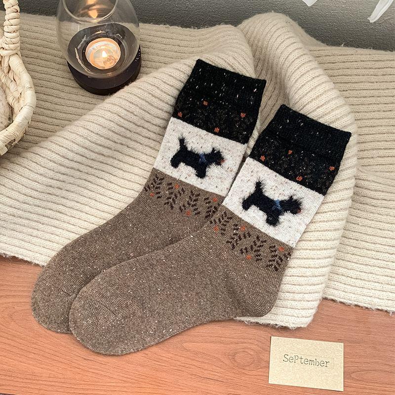 Dog Print Socks Product Image