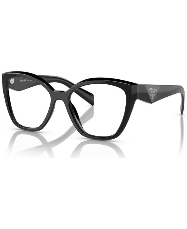 Prada Womens Irregular Eyeglasses, Pr 20ZV 54 - Black Product Image