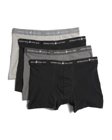 4pk Boxer Briefs for Men | Polyester/Spandex/Cotton Product Image