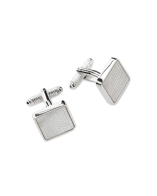 The Mens Store at Bloomingdales Square Mother of Peal Cufflinks - Exclusive Product Image