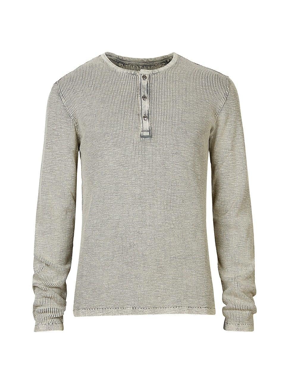 John Varvatos Memphis Waffle Long Sleeve Henley Product Image