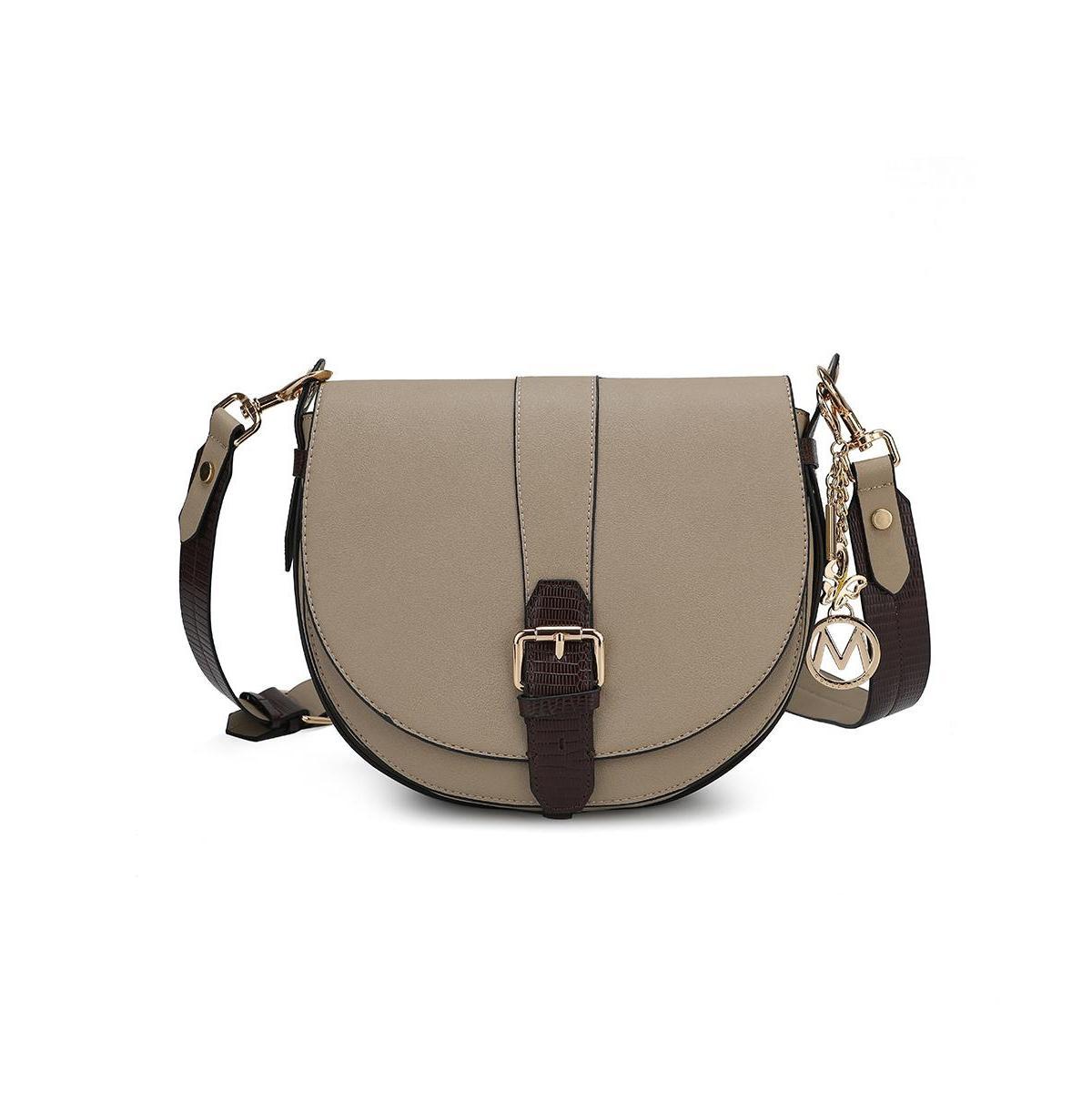 Mkf Collection Ayla Snake-Embossed Color Block Women s Shoulder Bag by Mia K Product Image