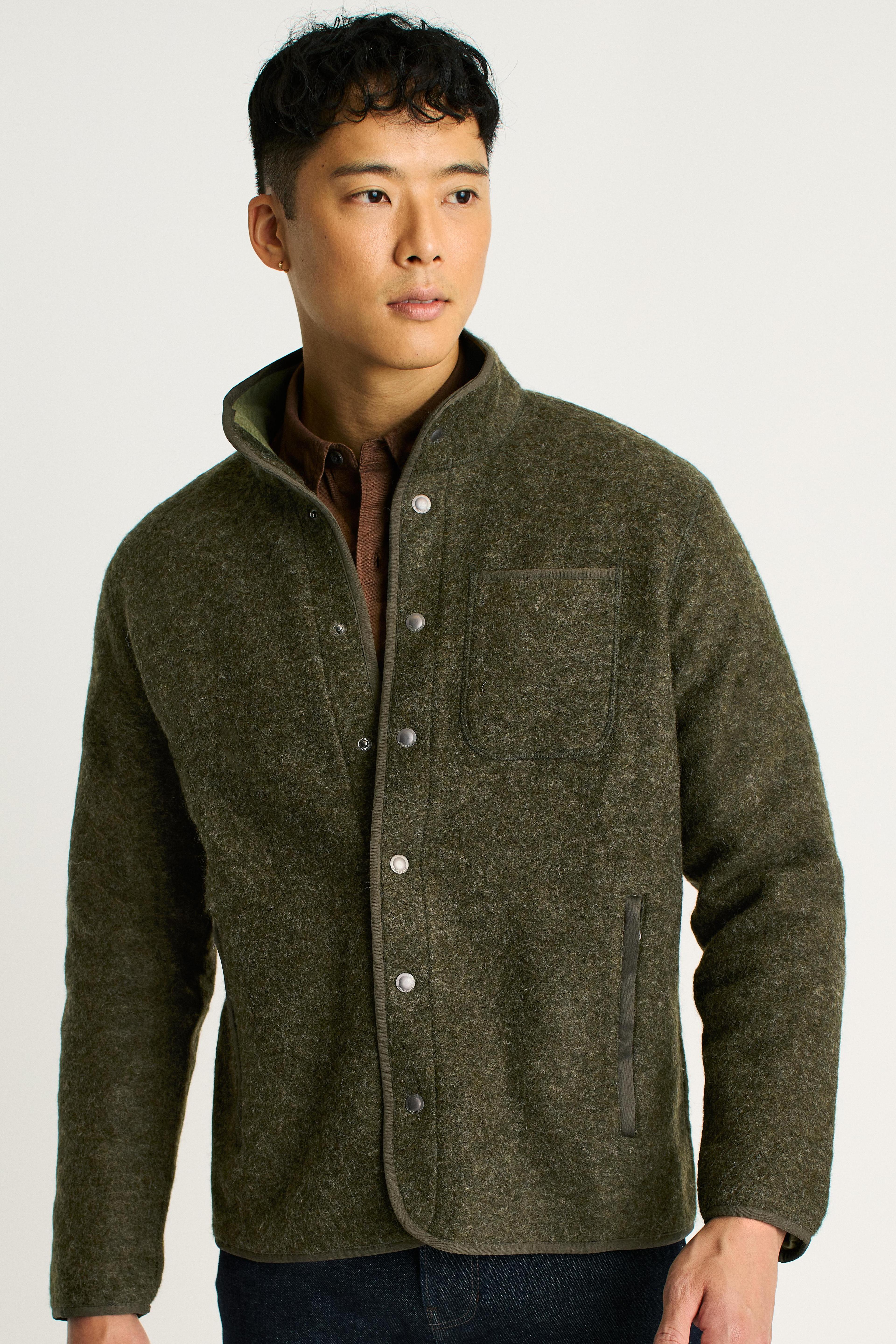 Italian Wool Fleece Jacket Product Image