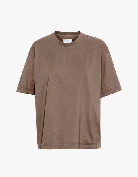 Oversized Organic T-Shirt - Warm Taupe Product Image