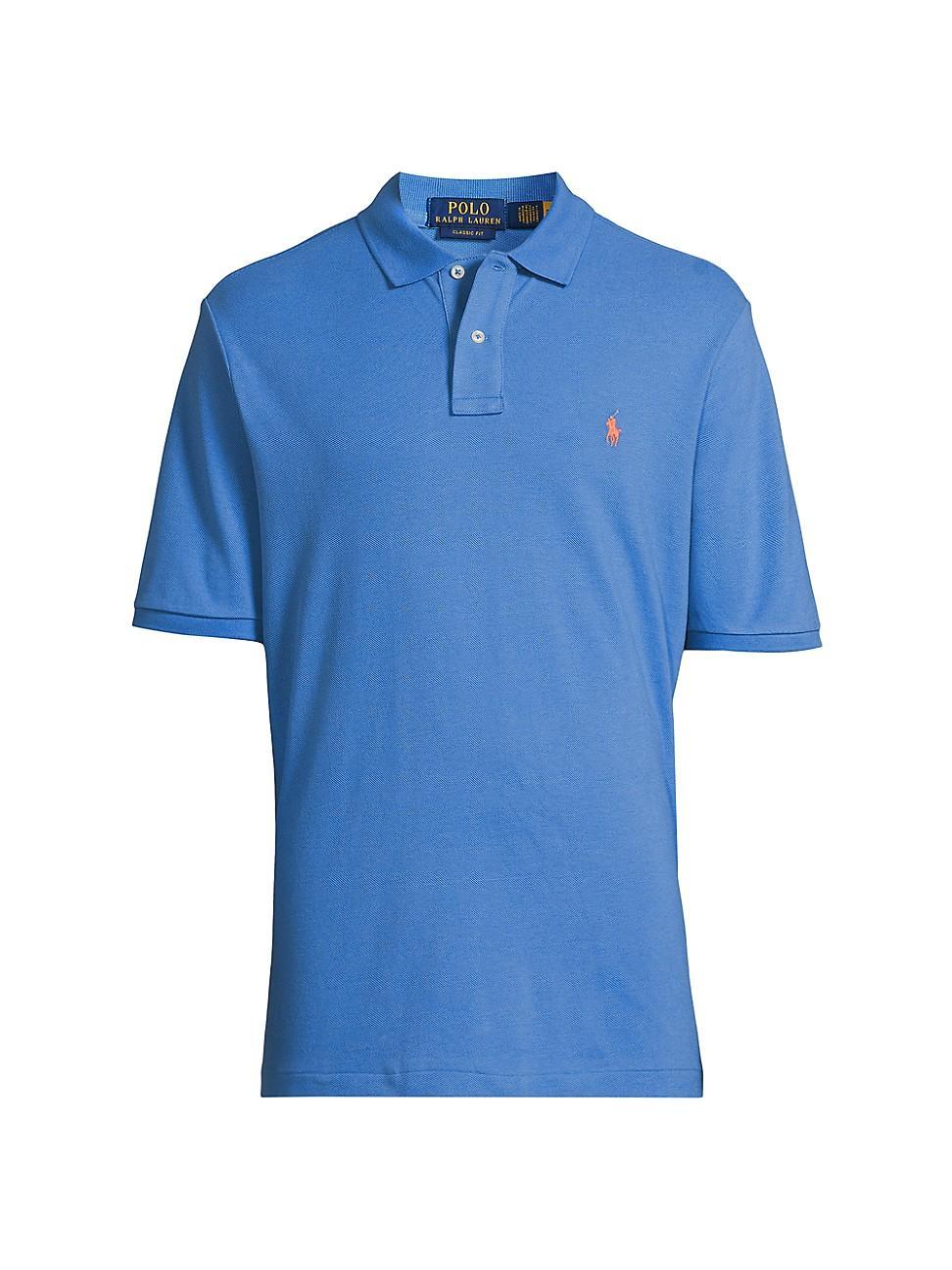 Mens Custom-Slim-Fit Mesh Polo Shirt Product Image