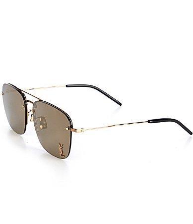 Saint Laurent Monogram Pin Navigator Sunglasses, 59mm Product Image