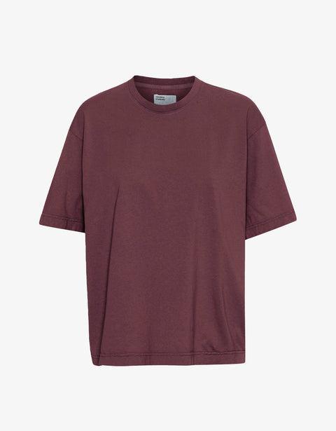 Oversized Organic T-Shirt - Dusty Plum Product Image